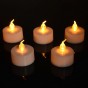 Свеча LED светящаяся мерцающая 4х4см (свечение желтое)