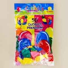 Шар воздушный Ассорти 9 дюймов цветные перламутр (уп. 50шт)