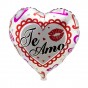 Шар 45см Сердечко с принтом 13137 (1шт)