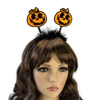 Обідок карнавальний Гарбузик на пружинках (1шт)