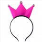 Аксессуар на обруче Корона светящаяся (розовый)