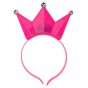 Аксессуар на обруче Корона светящаяся (розовый)