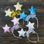 Обідок карнавальний Зірочки на пружинках 13392 (уп. 10шт)