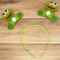 Обідок карнавальний Жабка на пружинках (уп. 12шт)