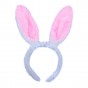 Вушки Зайця хутряні (білі з рожевим)