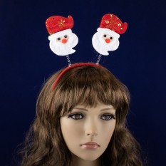 Обідок новорічний Санта Клаус на пружинках