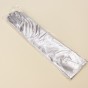 Рукавички стрейч атлас 40см (срібні)