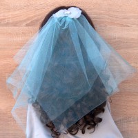 Фата Невесты на девичник Classic (мятная)