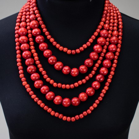 Українські буси Намисто (5 ниток) 2653