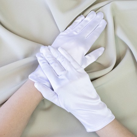 Рукавички стрейч еластан 20см (білі)