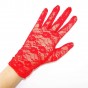 Перчатки кружевные 22см (красные)