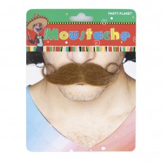 Усы накладные карнавальные Английские (коричневые)