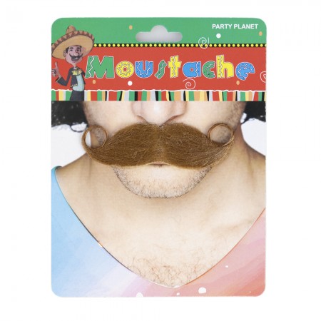 Вуса накладні карнавальні Англійські (коричневі)