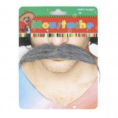 Усы накладные карнавальные Казацкие (седые)
