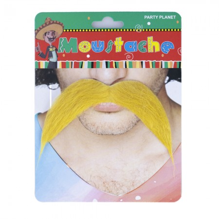 Усы накладные карнавальные Подкова (блонд)
