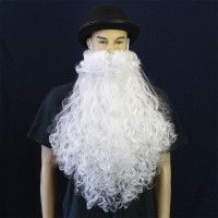 Борода Деда Мороза 50см большая