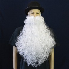 Борода Деда Мороза 50см большая