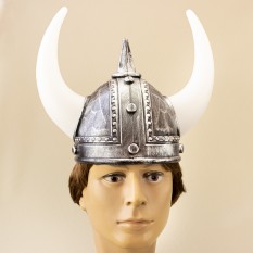 Шлем Варяга с рогами (серебро антик)