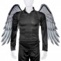 Крылья Косплей 75х105 см  (серые с черным)