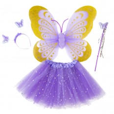 Набір Метелика Карнавальний зі спідницею 50х38см (бузковий)