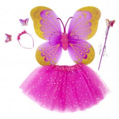 Набір Метелика Карнавальний зі спідницею 50х38см (фуксія)