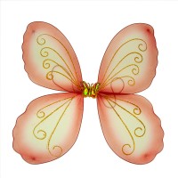 Крылья Бабочки 40х40см средние (красно белые)