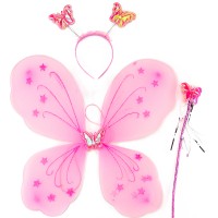 Набор Бабочки Карнавальный 50х38см (розовый)