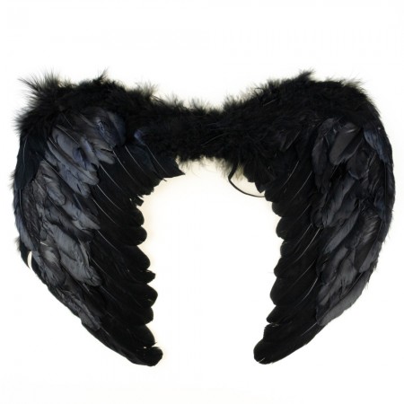 Крылья Ангела Средние 55х40см (черные)
