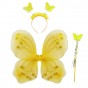 Набор Бабочки Карнавальный 50х38см (желтый)