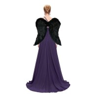 Крылья Амура гигант 60х70см (черные)