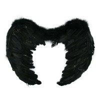 Крила Ангела Великі 60х45см (чорні)