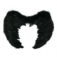 Крылья Ангела Большие 60х45см (черные)