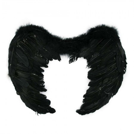 Крылья Ангела Большие 60х45см (черные)