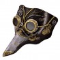 Маска Косплей стимпанк Доктор Чума (золотая с серебряным)