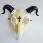 Маска Коза пластик (белая)