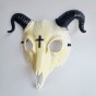 Маска Коза пластик (белая)
