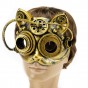 Маска Косплей винтажная стимпанк Кошка (золото)