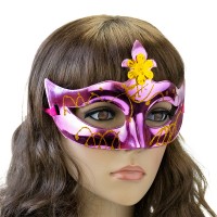 Венецианская маска Луиза (розовая)
