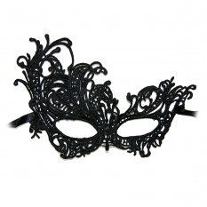 Мереживна маска Загадка жар-птиця (чорна)