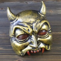 Полумаска Демон (золото)