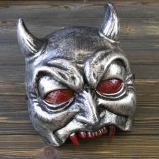 Полумаска Демон (серебро)