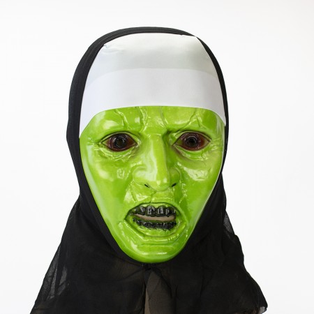 Маска Монахиня зомбі (зелена)