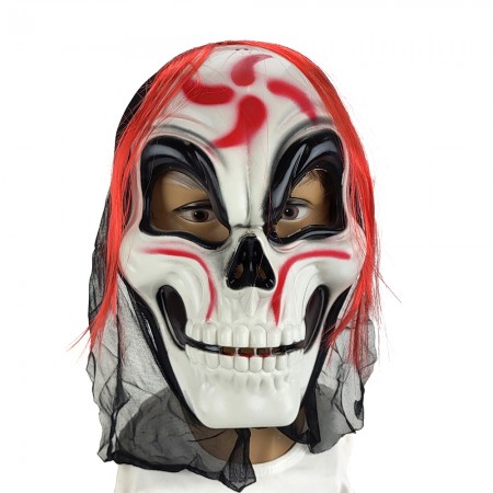 Маска Смерть с капюшоном (белая)