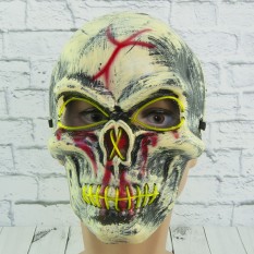 Маска Череп кровавый с зеленым