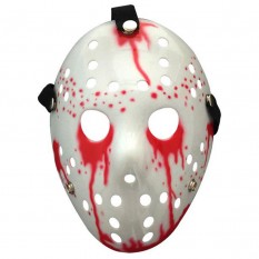 Маска Джейсона пластик (кровавая)