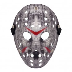 Маска Джейсона пластик (серебро антик)