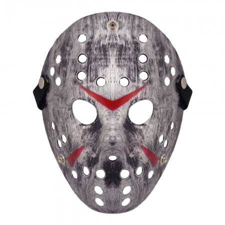 Маска Джейсона пластик (серебро антик)