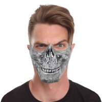 Полумаска Череп (серебро)