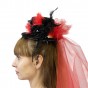 Карнавальная шляпка на заколках Констанс 13302