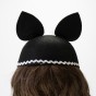 Капелюшок Мишка з тасьмою (чорний)